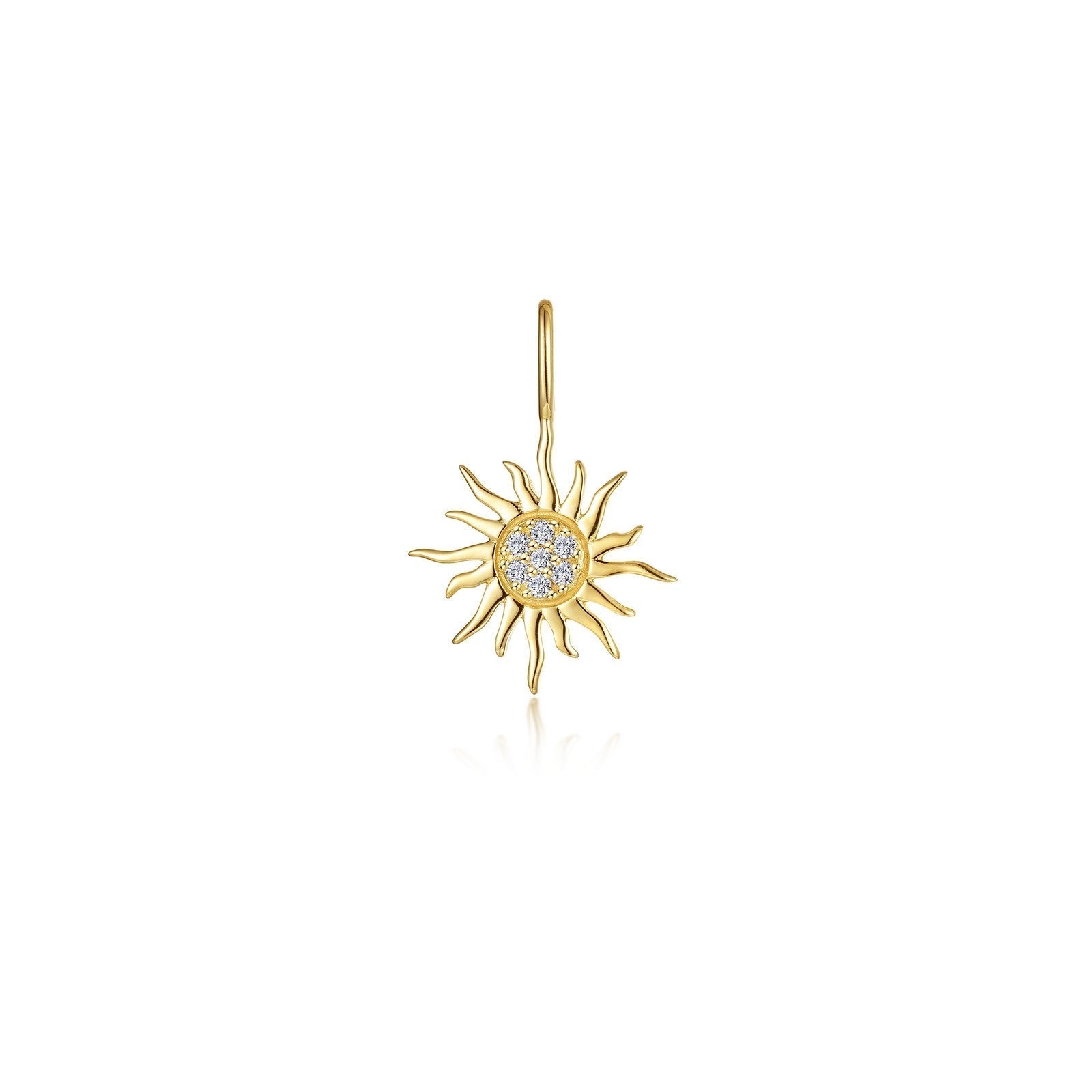 Golden Sun Charm Pendant P2024CLG00