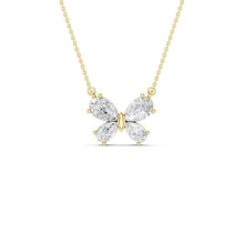 Butterfly Diamond Pendant(Pear) PF25512-4Y