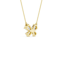 Butterfly Diamond Pendant(Pear) PF25512-4Y