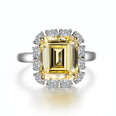 Lafonn Classic Emerald Canary Ring R0359CAT