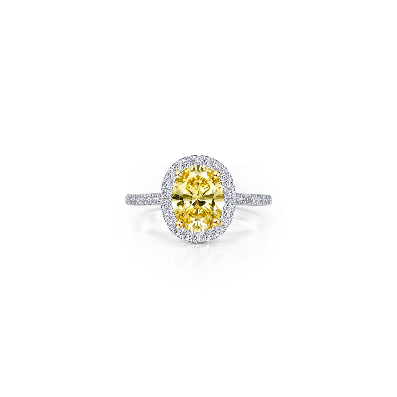 Lafonn Classic Oval Canary Ring R0544CAT