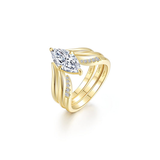 Marquise Muse Ring Set R0566CLG05