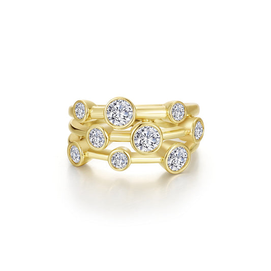 Bubble Cluster Bezel Ring