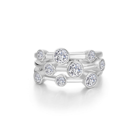 Bubble Cluster Bezel Ring