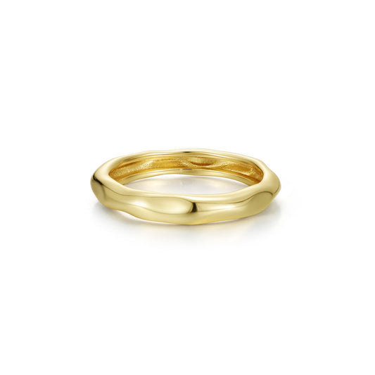 High-Polished Molten Band Ring