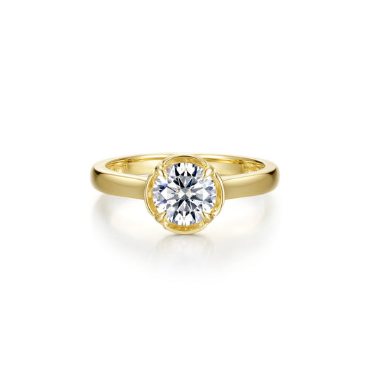 Blossom Cradle Solitaire Ring