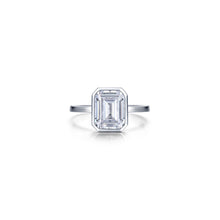 2.62 CTW Emerald-Cut Bezel-Set Ring R2038CLP05