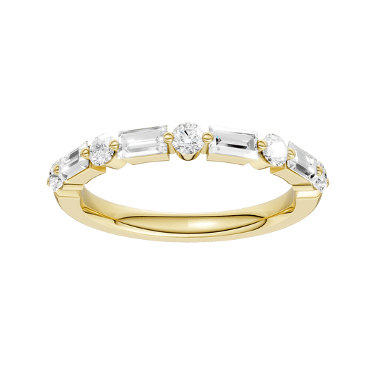 SINGLE SHARED-PRONG WEDDING BAND RA15870-4Y