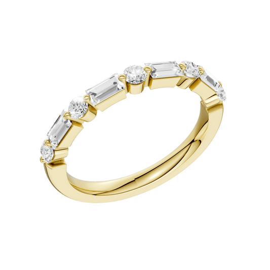 SINGLE SHARED-PRONG WEDDING BAND RA15870-4Y