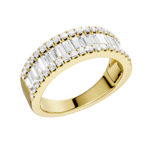 Channel set Diamond Band RA17803-4Y