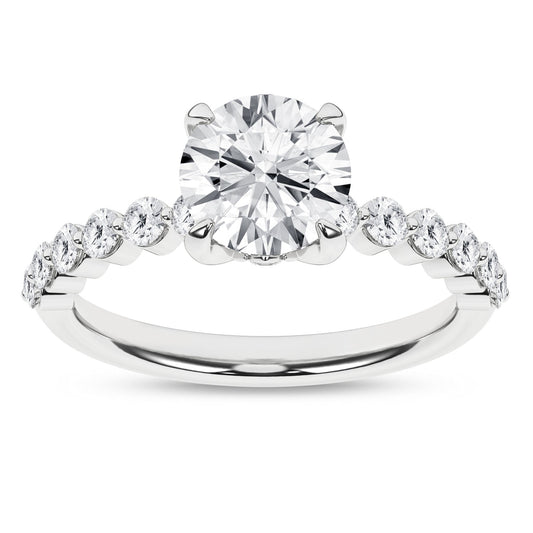 Hidden Halo Engagement Ring (Round) RE22622-4Y