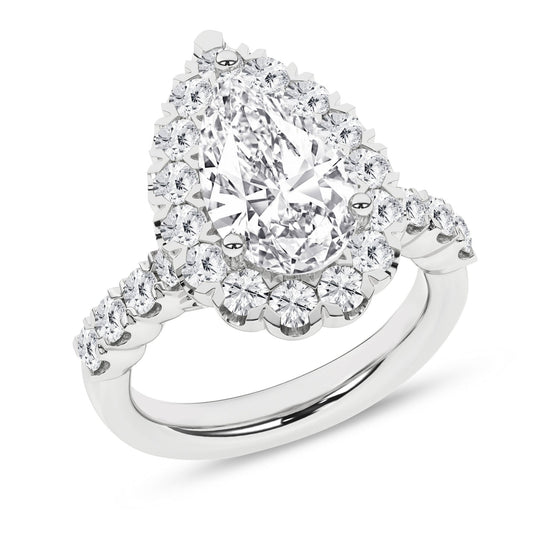 Elegant Halo Ring (Pear) RE23418-4W