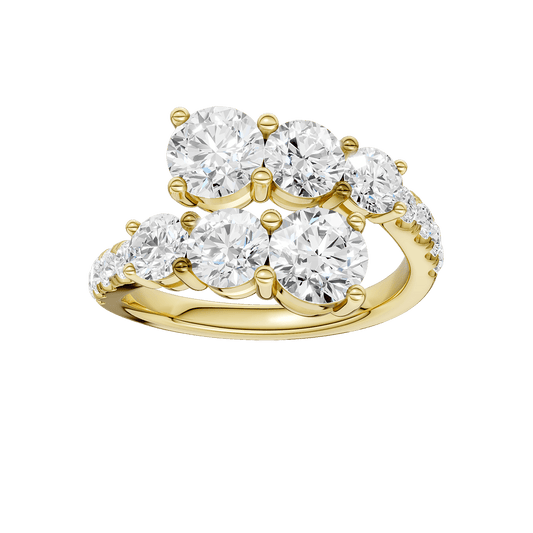 Bypass Diamond Ring (Round) RF28708-4Y