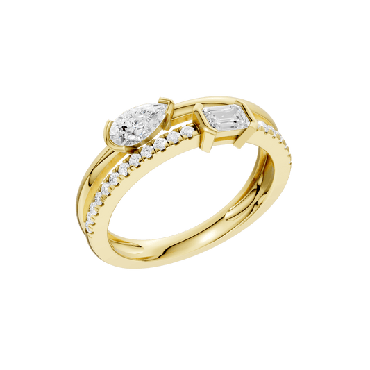 Stackable Ring(Emerald, Pear) RF32451-4Y
