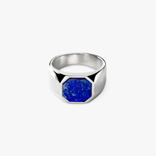 Octagonal Inlay Signet Ring Lapis 20289029-sdt-007249221
