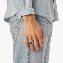 Octagonal Inlay Signet Ring Lapis 20289029-sdt-007249221