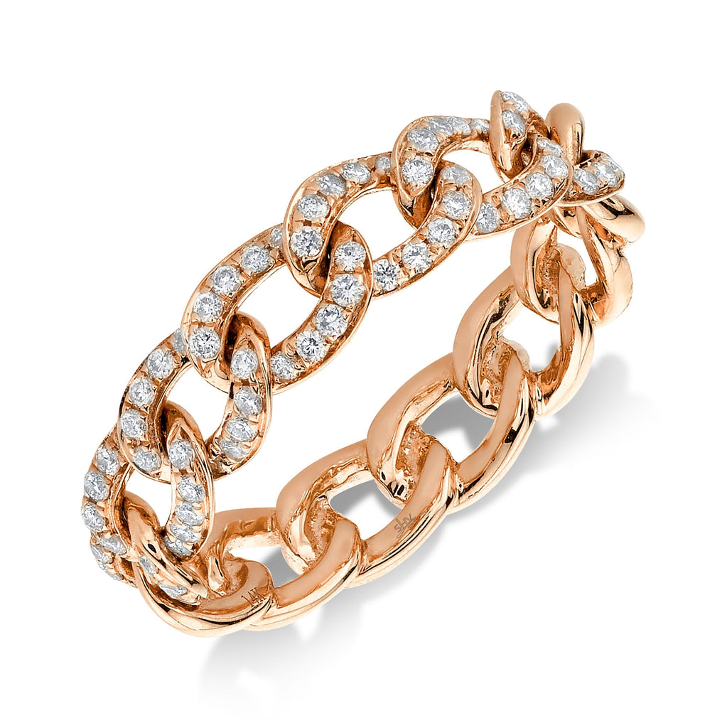 0.41CT DIAMOND LINK RING