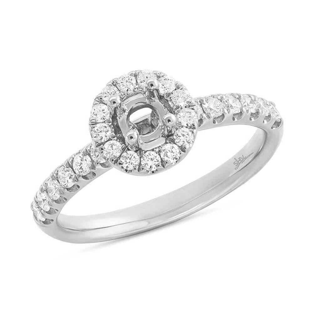 0.45CT DIAMOND SEMI-MOUNT RING FOR 0.40CT-CTR
