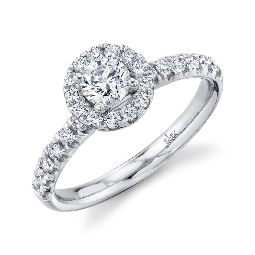 0.40CT-CTR(ROUND) 0.45CT-SIDE DIAMOND ENGAGEMENT RING