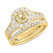 1.20CT DIAMOND SEMI-MOUNT RING 2-PC FOR 0.40CT-CTR