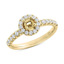 0.45CT DIAMOND SEMI-MOUNT RING FOR 0.40CT-CTR