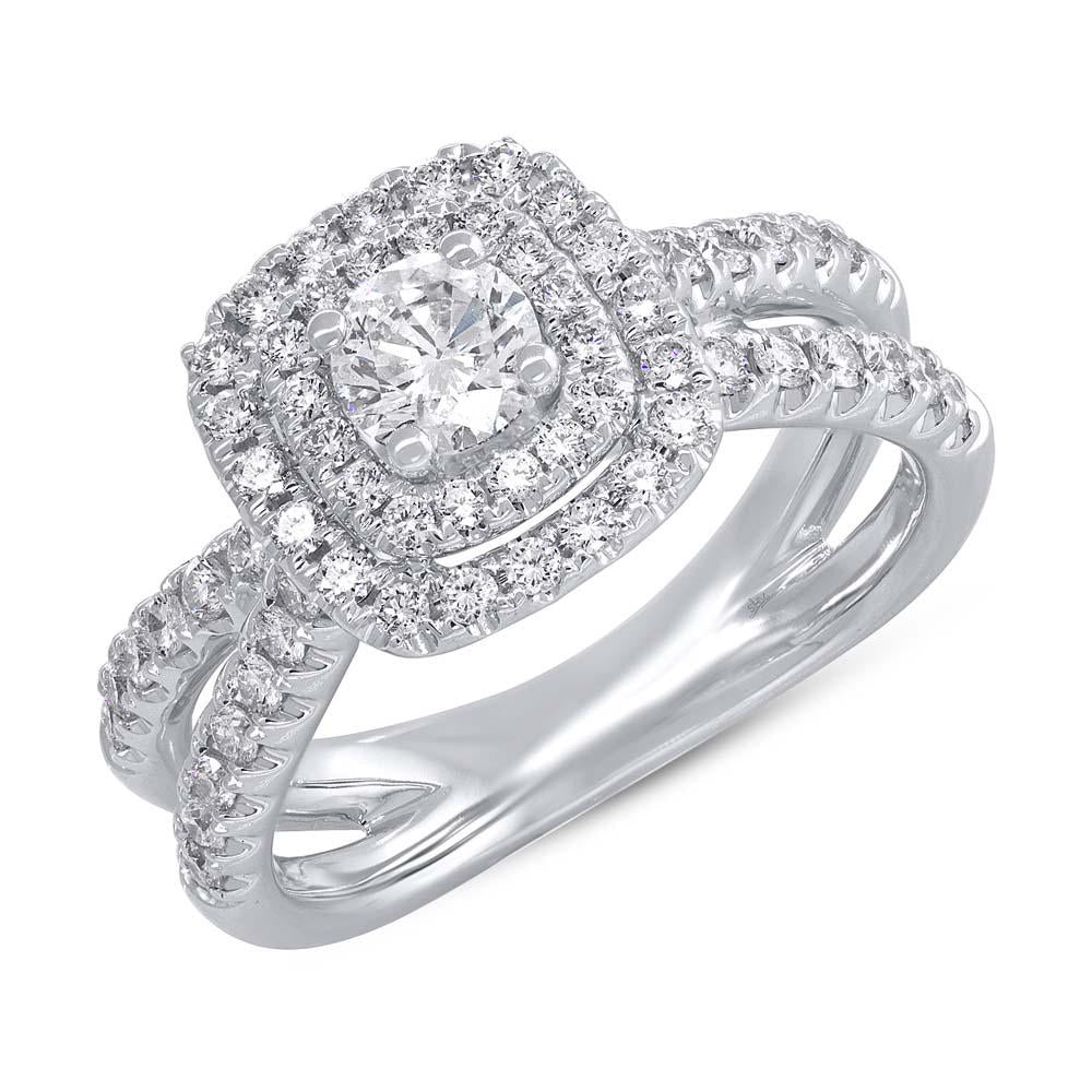 0.40CT-CTR(ROUND) 0.77CT-SIDE DIAMOND ENGAGEMENT RING