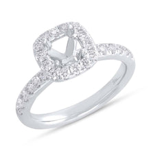 0.54CT DIAMOND SEMI-MOUNT RING FOR 5.5X5.5MM-CTR