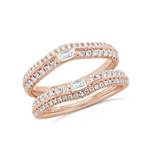 0.61CT DIAMOND BAGUETTE RING GUARD