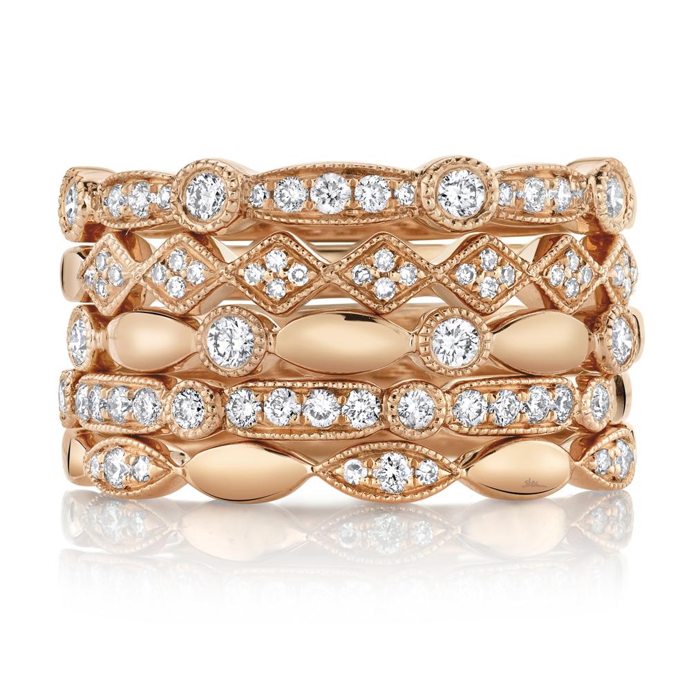 0.50CT DIAMOND RING 5-PC