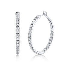4.00CT DIAMOND HOOP EARRING