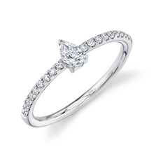 0.35CT DIAMOND PEAR RING