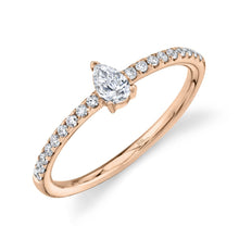 0.35CT DIAMOND PEAR RING