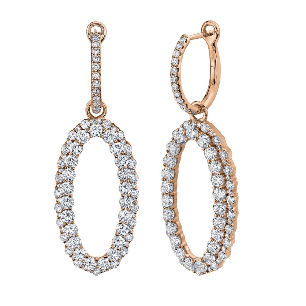 3.00CT DIAMOND OVAL EARRING