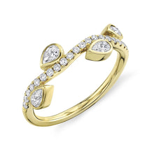 0.56CT DIAMOND PEAR BEZEL RING