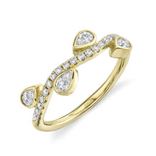0.56CT DIAMOND PEAR BEZEL RING