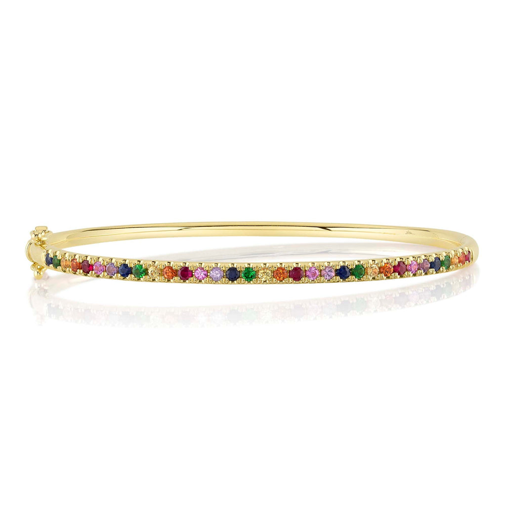 1.18CT MULTI-COLOR STONE BANGLE