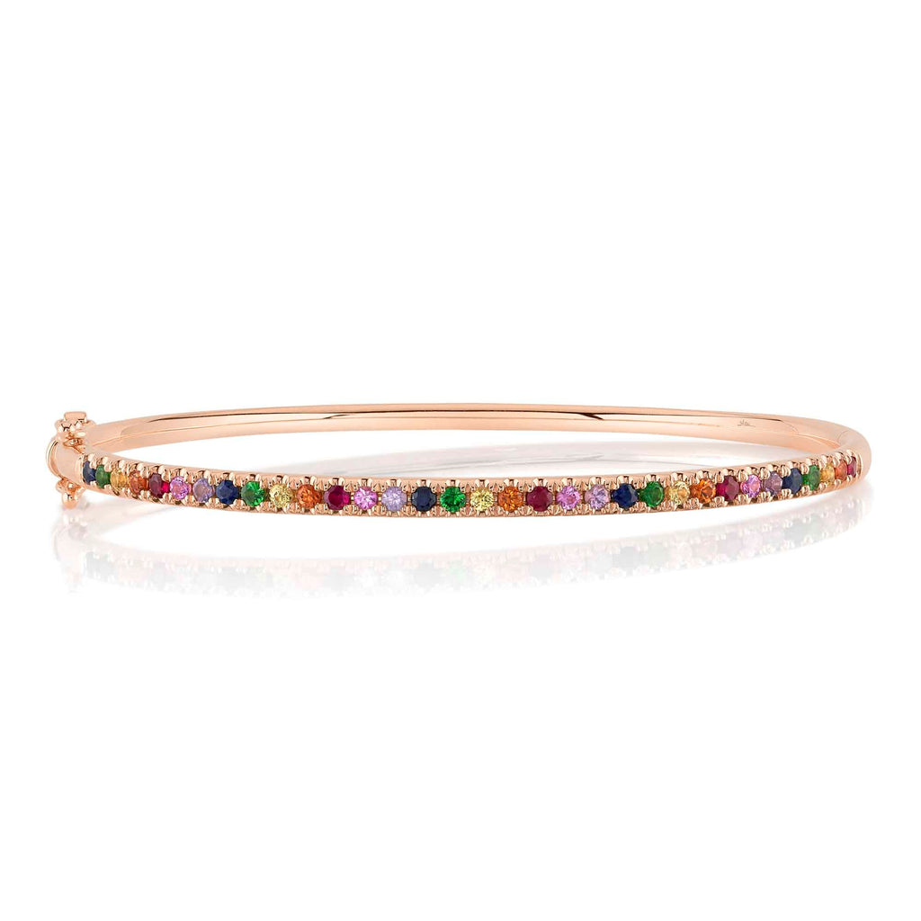 1.18CT MULTI-COLOR STONE BANGLE