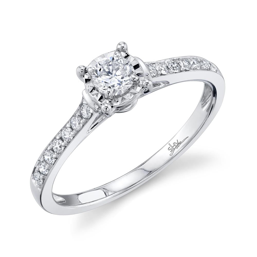 0.39CT ROUND DIAMOND ENGAGEMENT RING