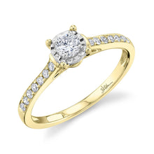 0.39CT ROUND DIAMOND ENGAGEMENT RING