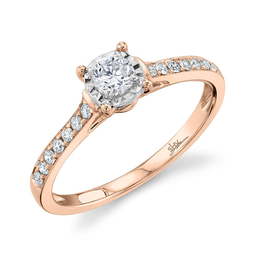 0.39CT ROUND DIAMOND ENGAGEMENT RING