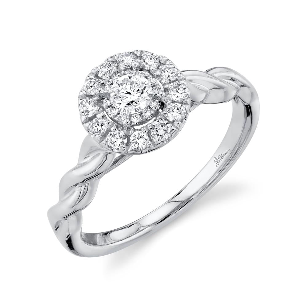 0.45CT ROUND DIAMOND ENGAGEMENT RING