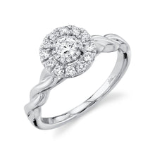 0.45CT ROUND DIAMOND ENGAGEMENT RING