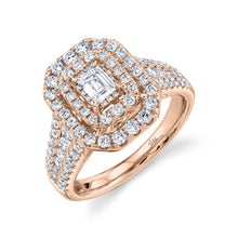 1.50CT EMERALD DIAMOND ENGAGEMENT RING