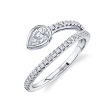 0.51CT DIAMOND PEAR BEZEL RING
