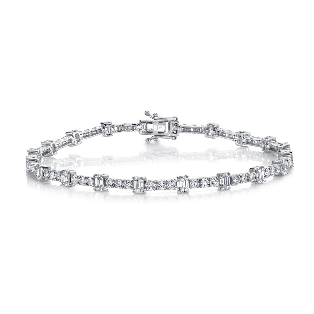 5.05CT DIAMOND EMERALD BRACELET