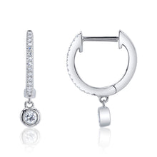 Shy Creation 0.14Ct Diamond Bezel Huggie Earring SC22007644