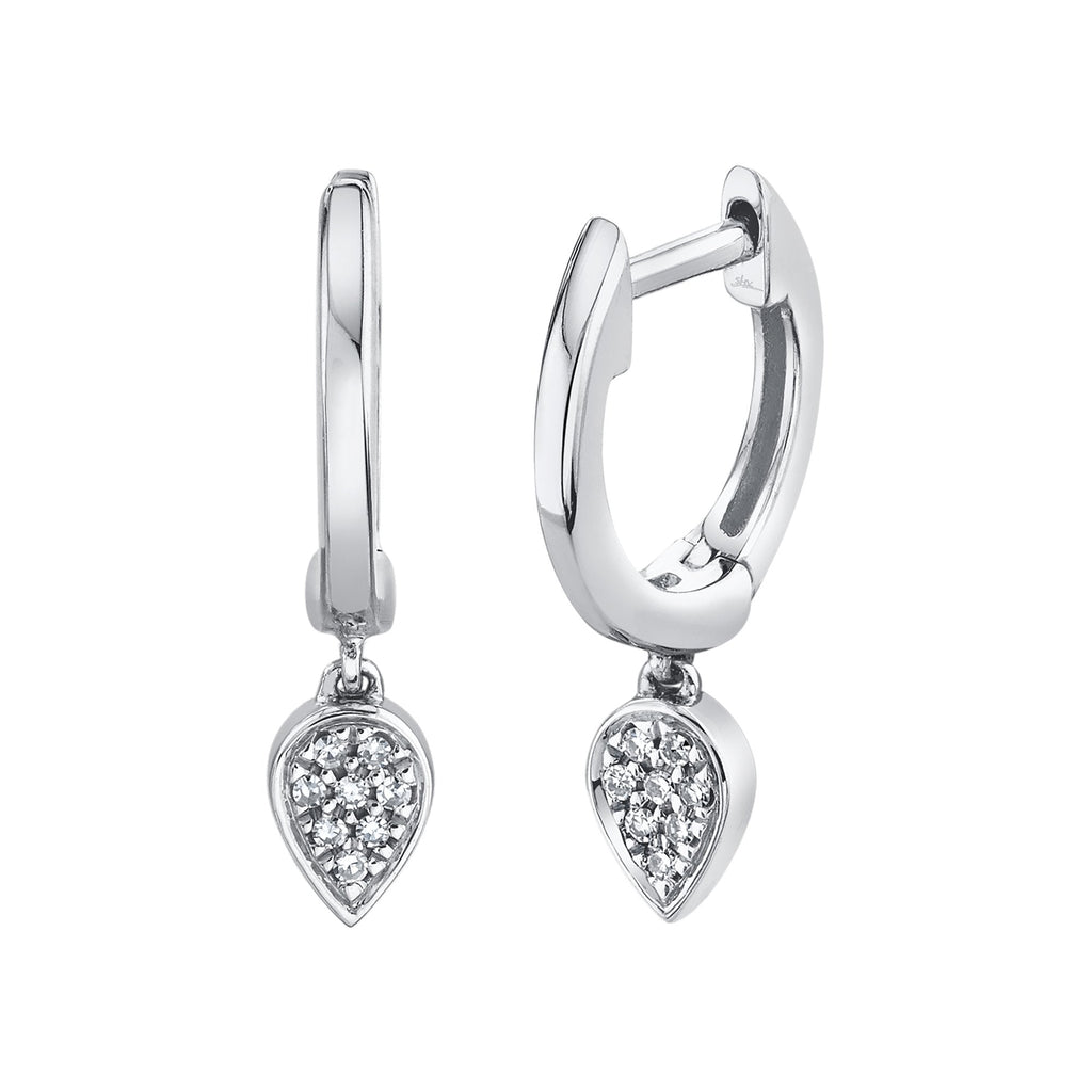 Shy Creation 0.03Ct Diamond Huggie Earring SC22007656