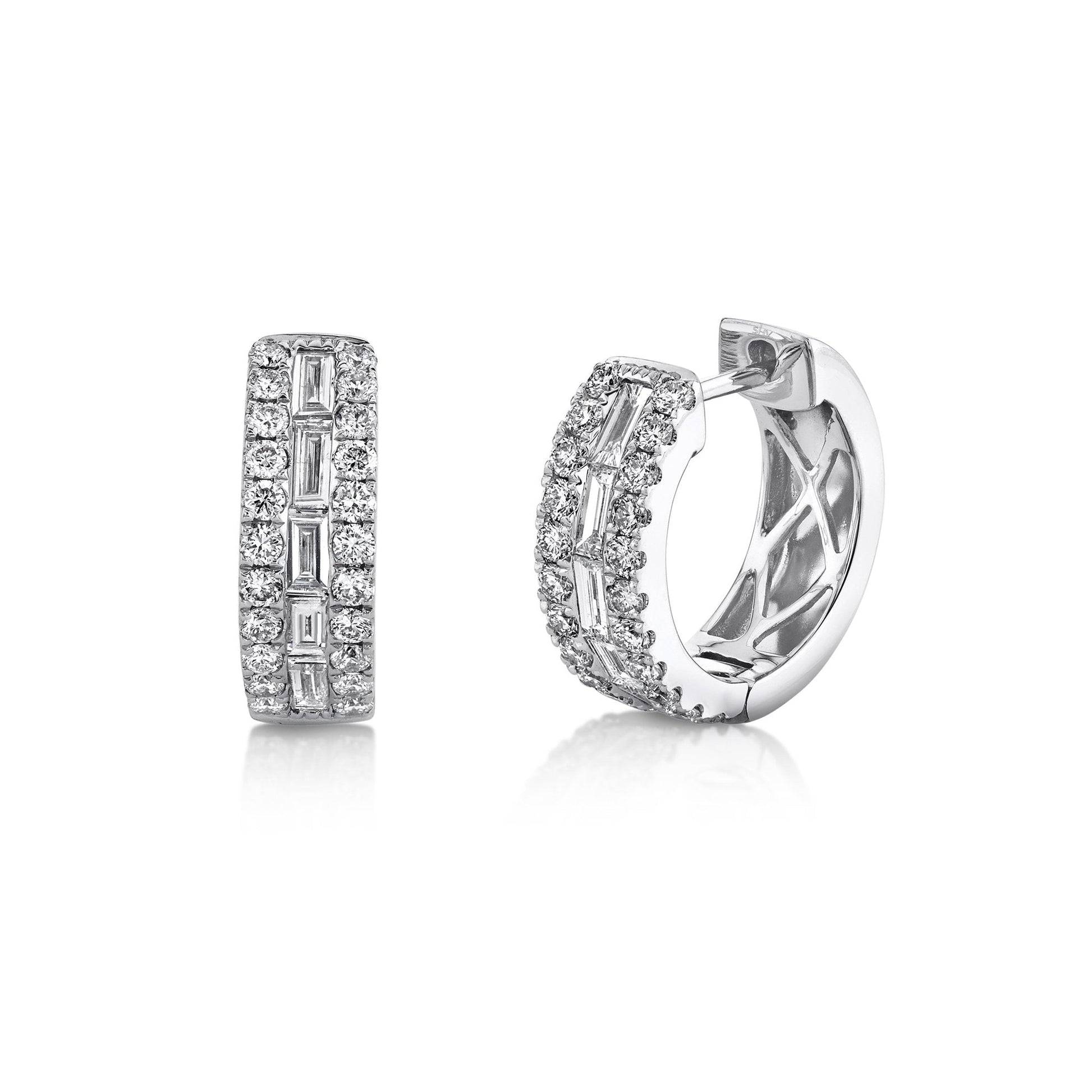 shy-creation-1-09ct-diamond-baguette-hoop-earring-sc22007694