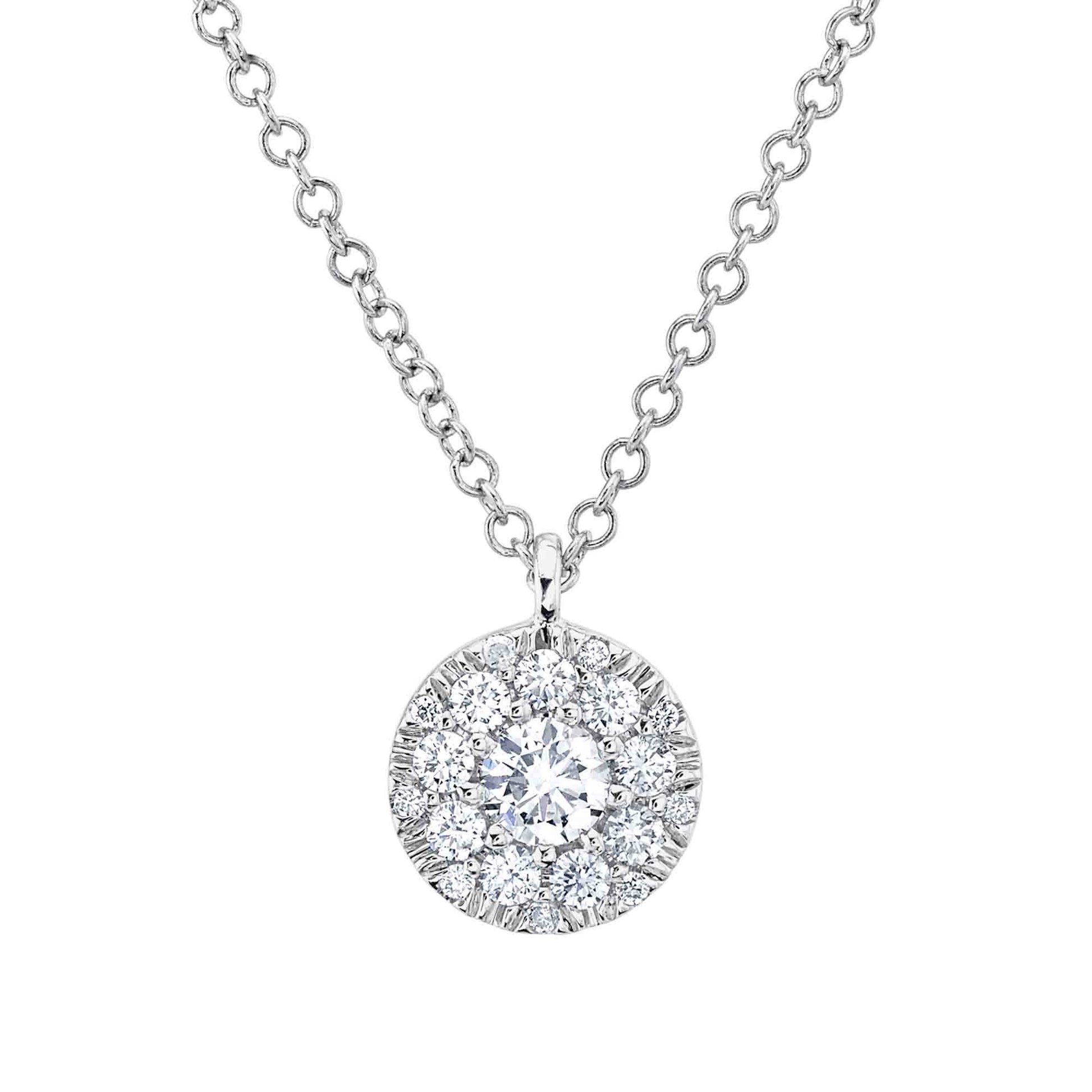 shy-creation-0-10ct-ctrround-0-13ct-side-diamond-cluster-necklace-sc22008078