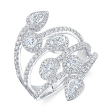 1.48CT DIAMOND OVAL PEAR RING